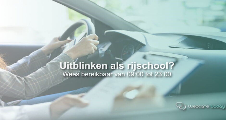uitblinken als rijschool met livechat